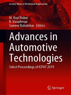 cover image of Advances in Automotive Technologies